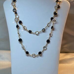 Chic Gold and Black Necklace